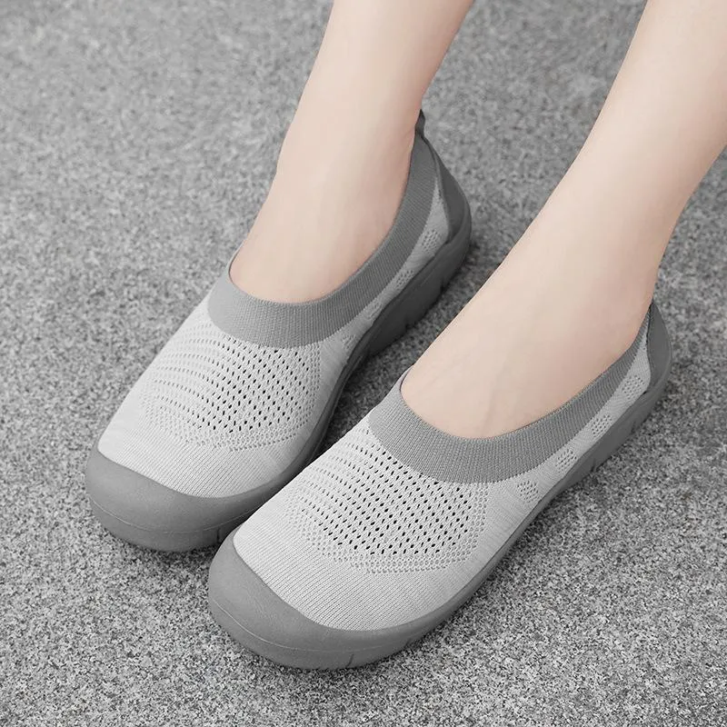 Women Causal Slip-on Wearable Rubber Walking Athletic Sneakers