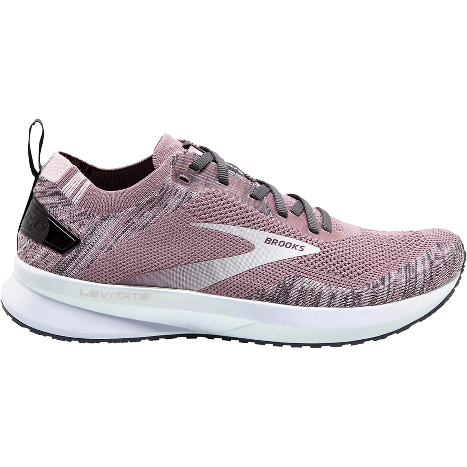 Women's Brooks Levitate 4 Blackened Pearl/Metallic/Primrose Mesh