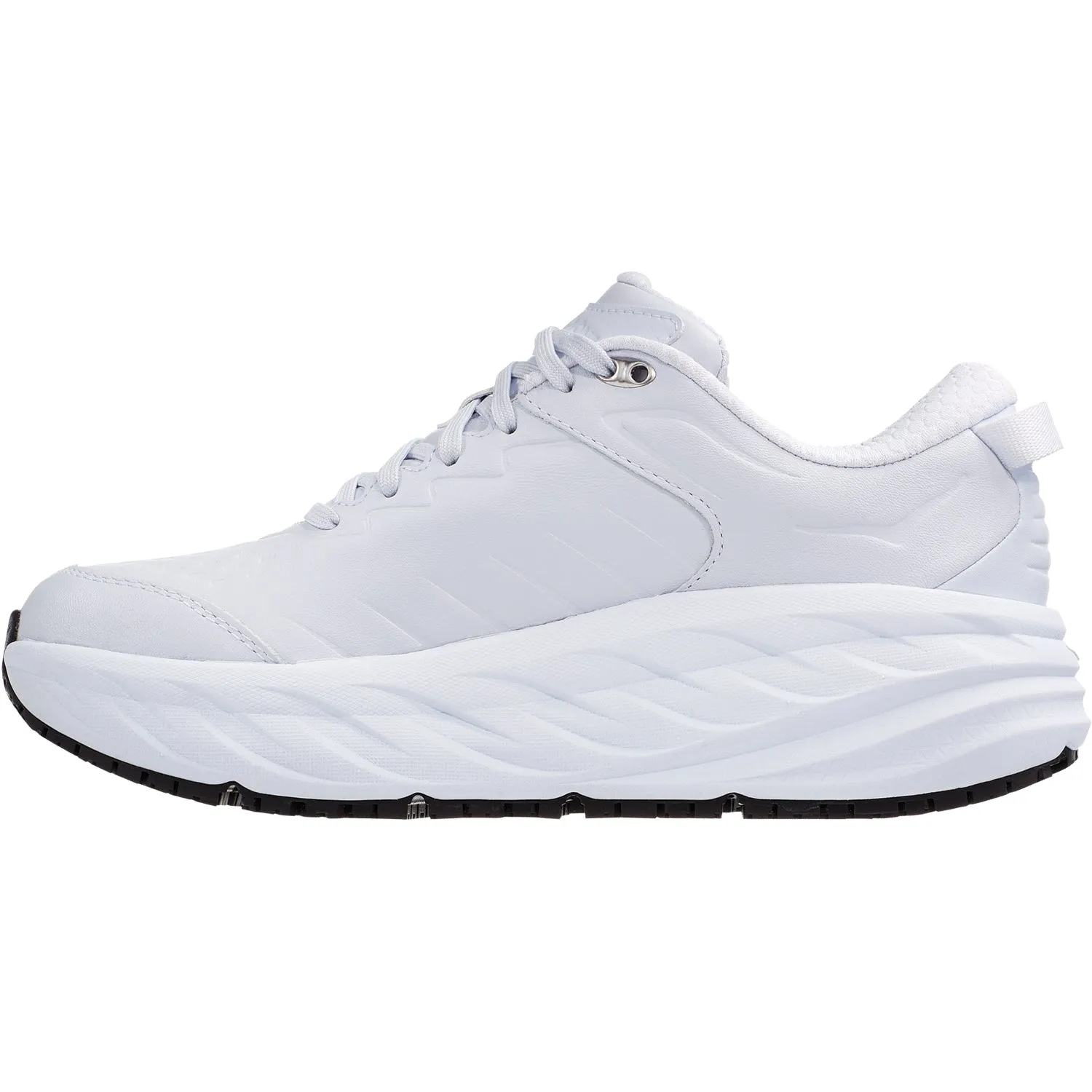 Women's Hoka Bondi SR White Leather