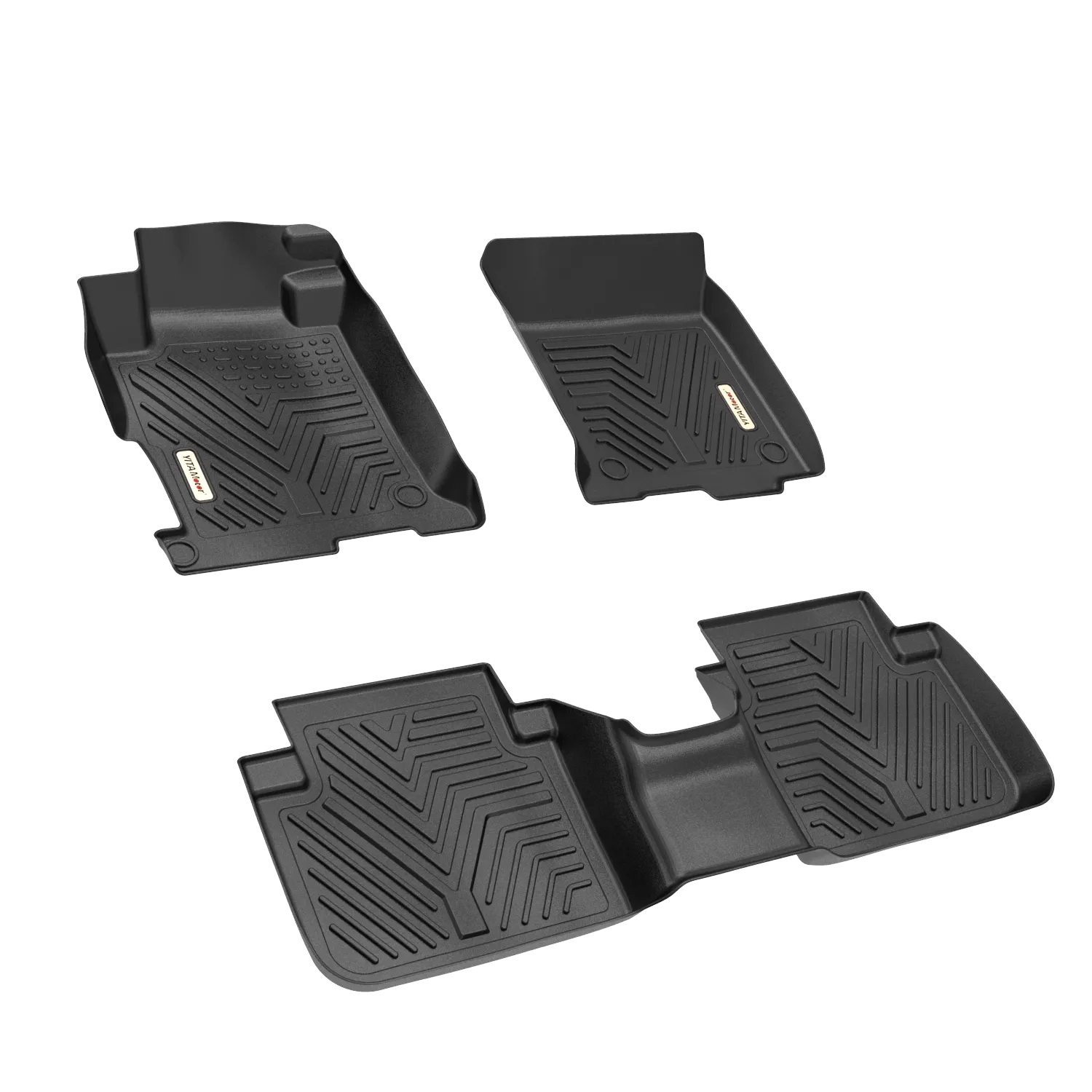 YITAMOTOR® 13-17 Honda Accord Sedans Floor Mats Floor Liners, 1st & 2nd Row All Weather Protection