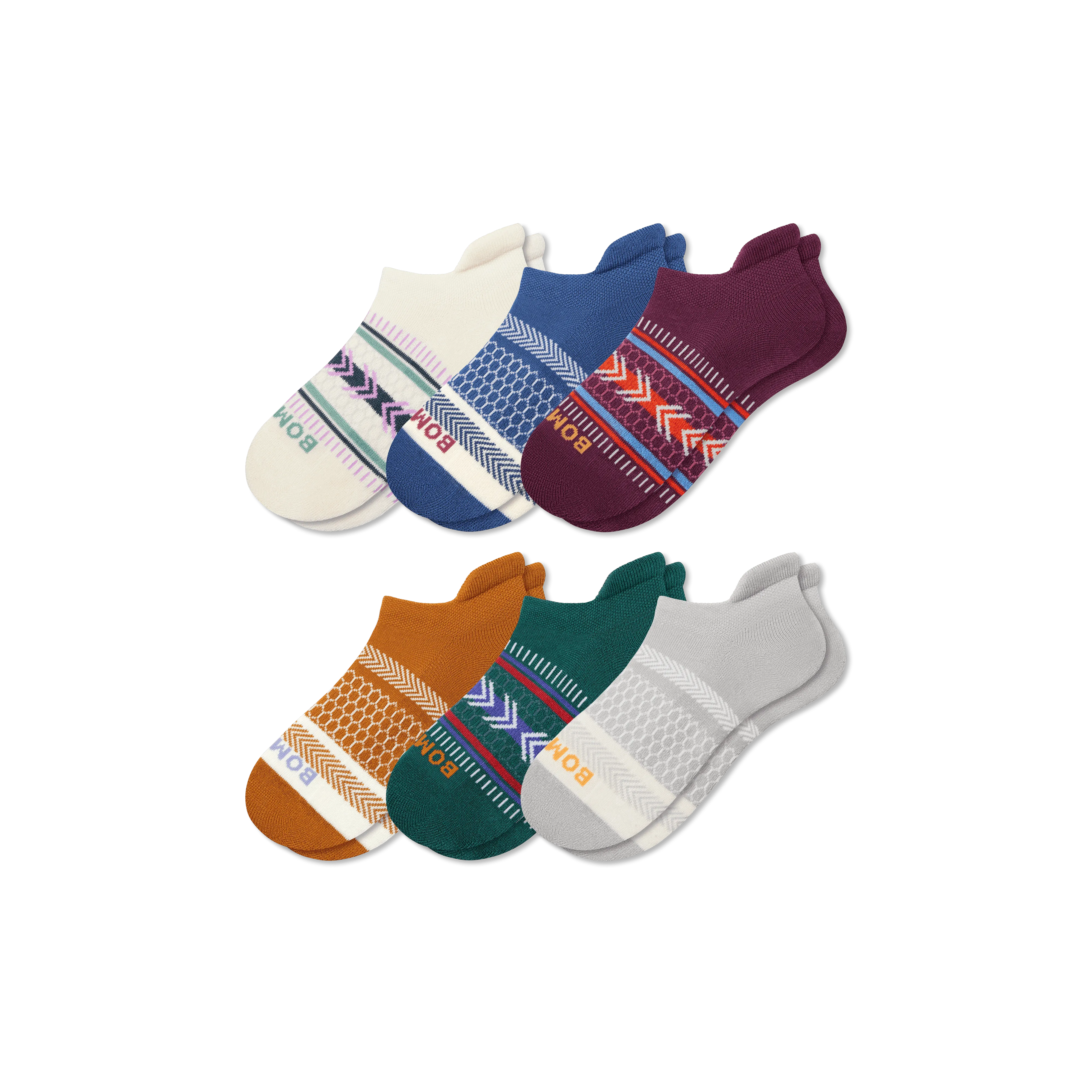 Youth Holiday Ankle Socks 6-Pack