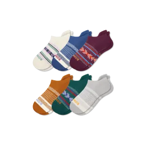 Youth Holiday Ankle Socks 6-Pack