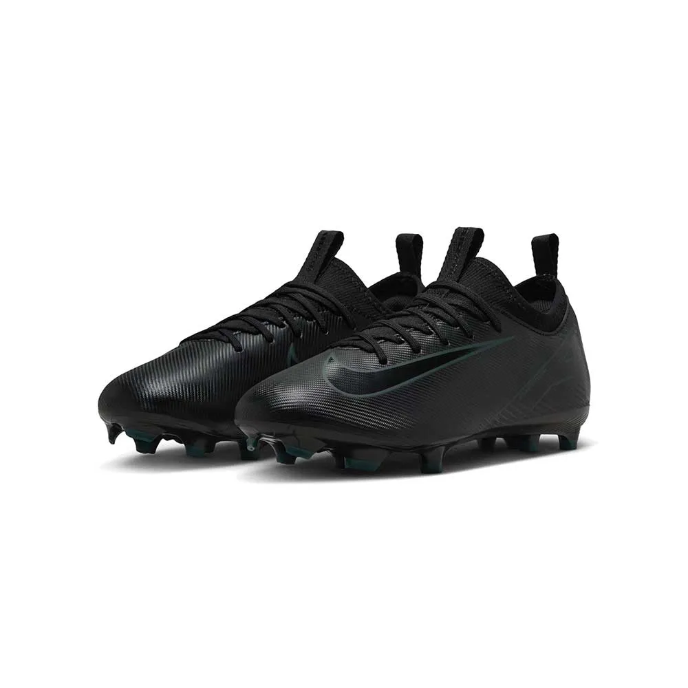 Youth JR Zoom Vapor 16 Academy FG/MG - Black/Black-Deep Jungle