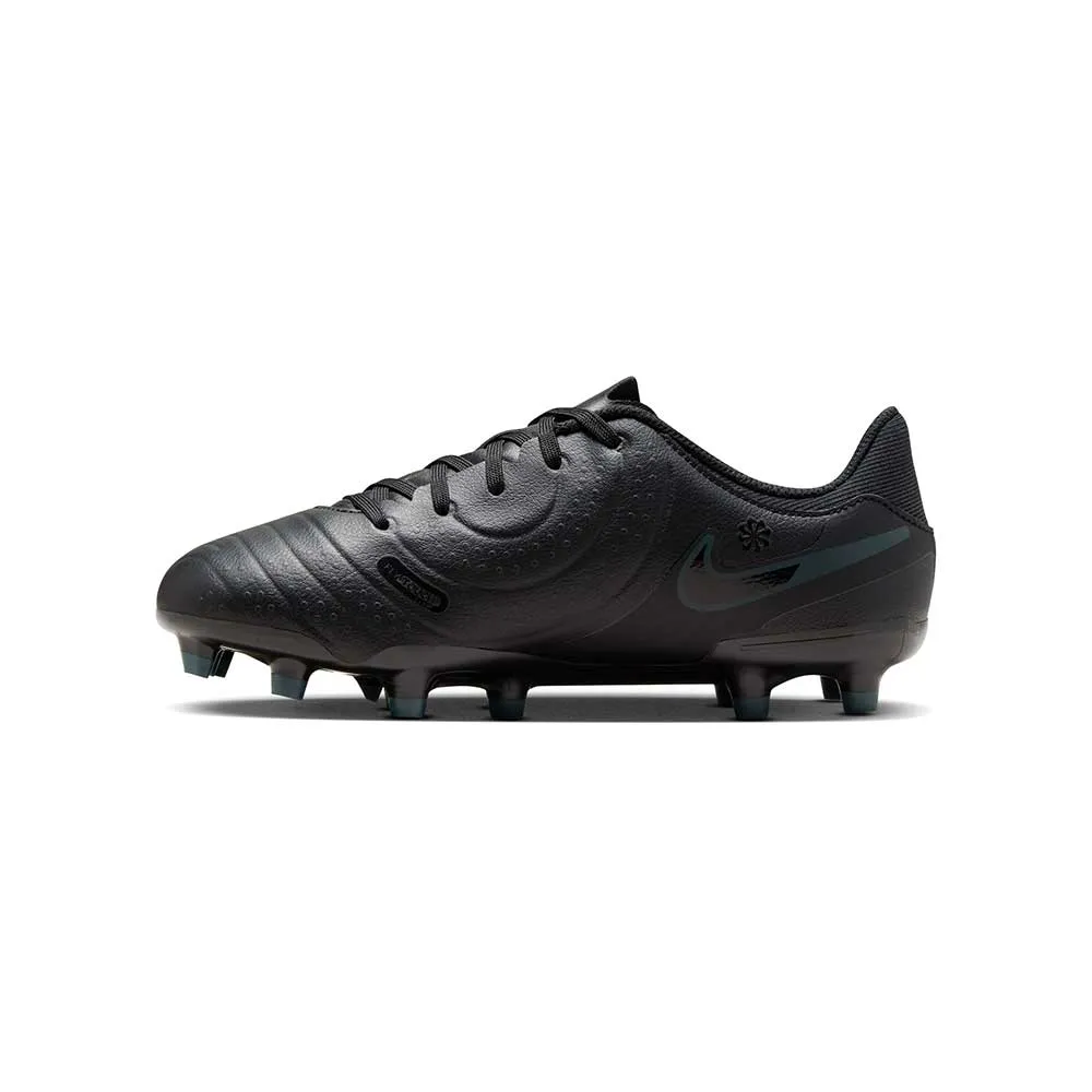 Youth Nike Jr. Tiempo Legend 10 Academy - Black/Black-Deep Jungle - Regular (M)