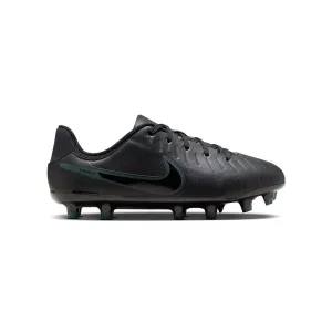 Youth Nike Jr. Tiempo Legend 10 Academy - Black/Black-Deep Jungle - Regular (M)